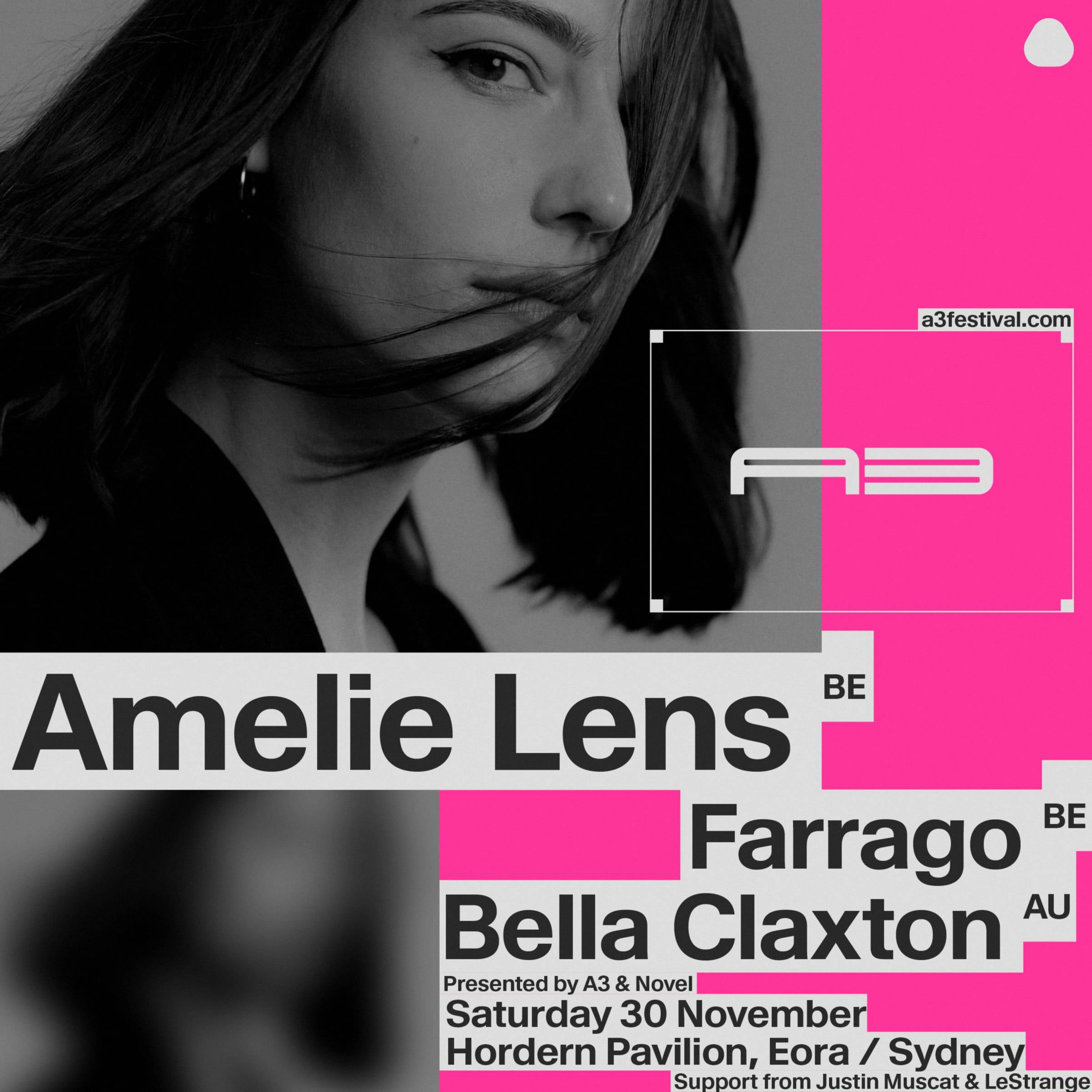 Amelie Lens presented by A3 & Novel - Sat 30 Nov